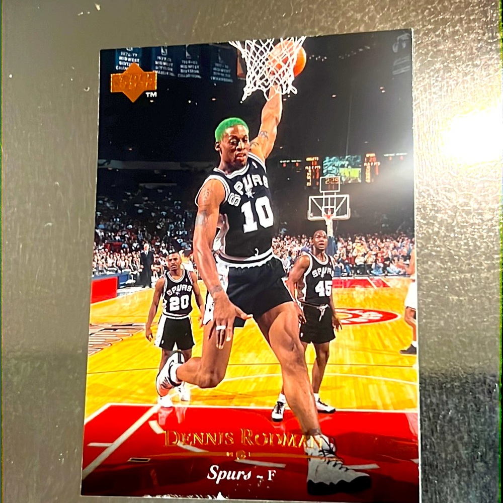 🏀RARE 1995 DENNIS RODMAN UPPER DECK BASKETBALL CARD COLLECTORS CARD